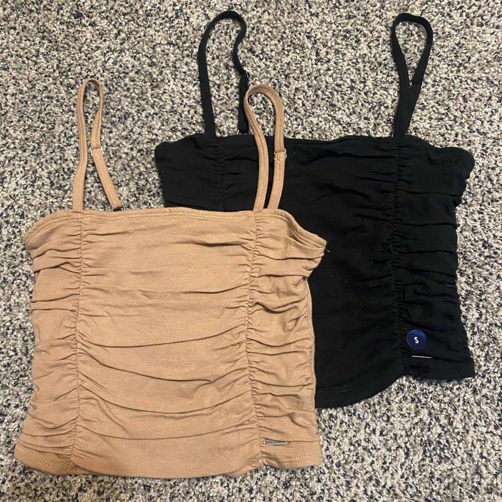 NWT 🤎 scrunched tube top tank 🖤